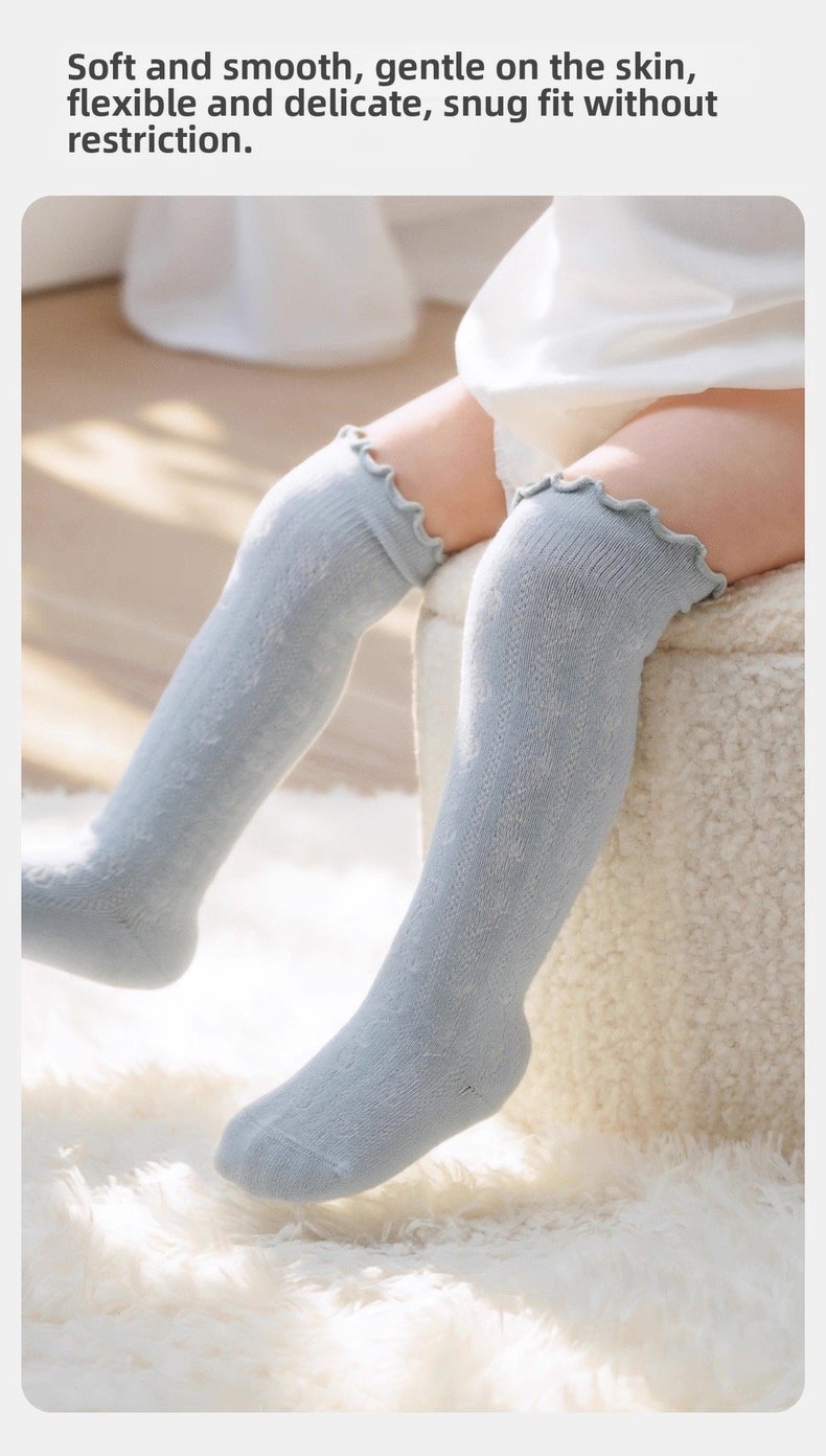 BellaFai long socks, baby socks that don't restrict legs, high-top newborns, loose over the knee, boneless, cute baby socks ApT2ru6x4BYAoKe7ZNBH3