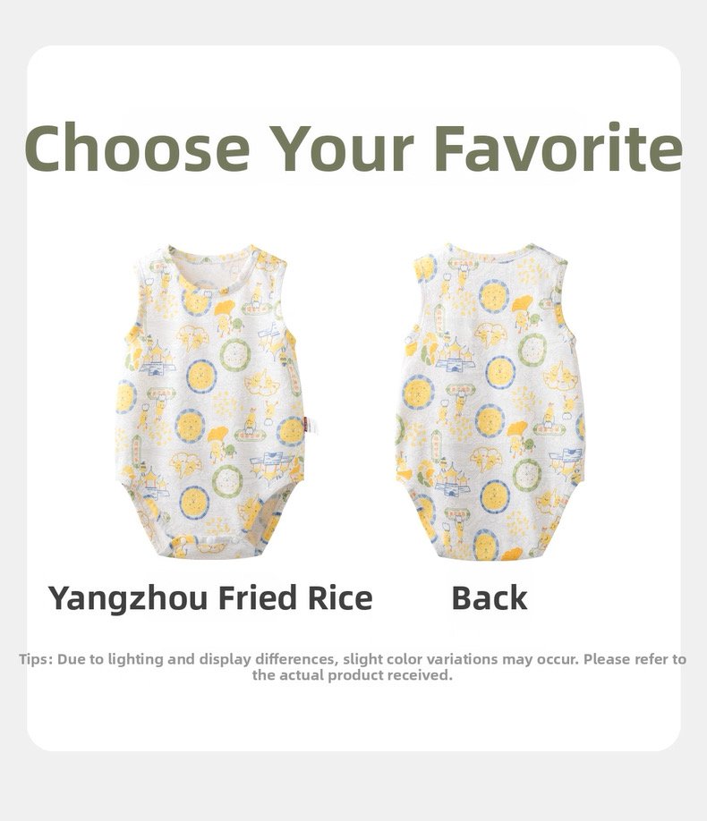 BellaFai baby summer new vest and butt-covering one-piece baby bottom-covering shirt C6wP 2f6KRo8UQW9joIGd7