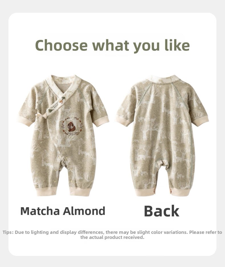BellaFai newborn baby clothes spring and autumn new baby one-piece clothes hat clothes crawling clothes cute children's clothes for going out CXQ5 KaUKKO9Q96DH 1EdB